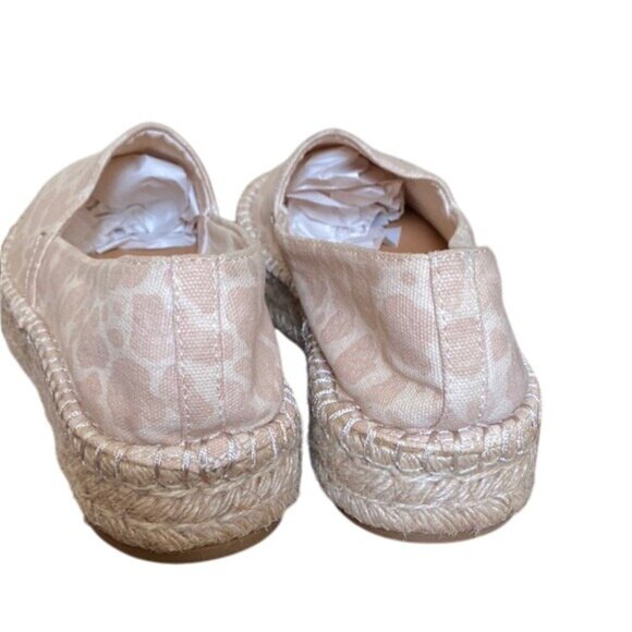 Splendid Womens Espadrille Slip-On Shoes 9.5M Beige Leopard Print Textile Upper - Picture 4 of 5
